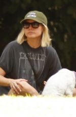 KRISTEN BELL Out with Her Dog in Los Angeles 09/18/2019