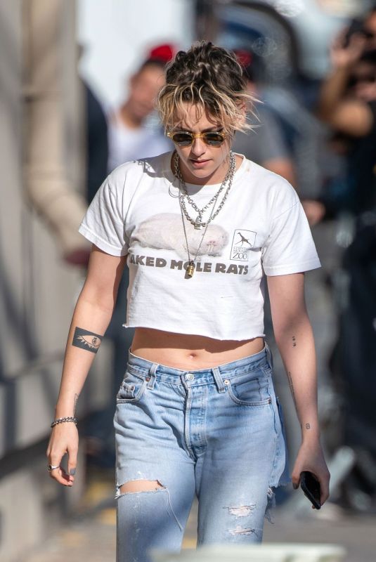 KRISTEN STEWART Arrives at Jimmy Kimmel Live! in Los Angeles 09/23/2019