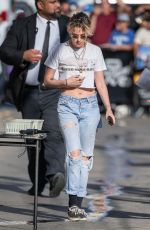 KRISTEN STEWART Arrives at Jimmy Kimmel Live! in Los Angeles 09/23/2019