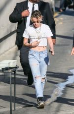 KRISTEN STEWART Arrives at Jimmy Kimmel Live! in Los Angeles 09/23/2019