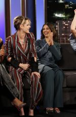 KRISTEN STEWART, NAOMI SCOTT, ELIZABETH BANKS and ELLA BALINSKA Promotes Charlies Angels at Jimmy Kimmel Live 09/23/22019