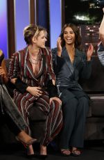 KRISTEN STEWART, NAOMI SCOTT, ELIZABETH BANKS and ELLA BALINSKA Promotes Charlies Angels at Jimmy Kimmel Live 09/23/22019