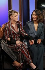 KRISTEN STEWART, NAOMI SCOTT, ELIZABETH BANKS and ELLA BALINSKA Promotes Charlies Angels at Jimmy Kimmel Live 09/23/22019