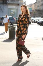 LARSEN THOMPSON at Salvatore Ferragamo Show at Milan Fashion Week 09/21/2019