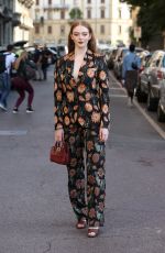 LARSEN THOMPSON at Salvatore Ferragamo Show at Milan Fashion Week 09/21/2019
