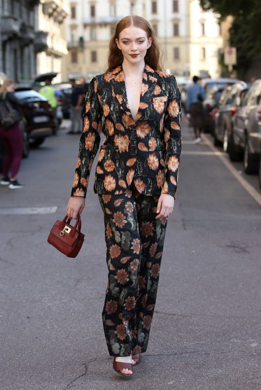 LARSEN THOMPSON at Salvatore Ferragamo Show at Milan Fashion Week 09/21/2019
