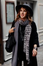 LEA FRANCOIS Arrives at Christophe Guillarme Show at Paris Fashion Week 09/25/2019