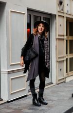 LEA FRANCOIS Arrives at Christophe Guillarme Show at Paris Fashion Week 09/25/2019
