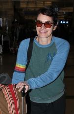 LENA HEADEY atLAX Airport in Los Angeles 09/16/2019