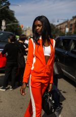 LEOMIE ANDERSON at Tory Burch Fashion Show in New York 09/08/2019