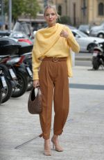 LEONIE HANNE Arrives at Sportsmax Show at Milan Fashion Week 09/20/2019