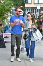 LILY COLLINS and Charlie McDowell Out in New York 09/07/2019