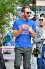 LILY COLLINS and Charlie McDowell Out in New York 09/07/2019