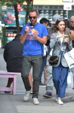 LILY COLLINS at Cha Cha Matcha in New York 09/07/2019
