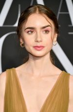 LILY COLLINS at Harper