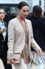 LILY JAMES Arrives at Burberry Fashion Show at LFW in London 09/16/2019