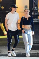 LILY-ROSE DEPP and Timothee Chalamet Out in New York 09/23/2019