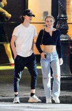 LILY-ROSE DEPP and Timothee Chalamet Out in New York 09/23/2019