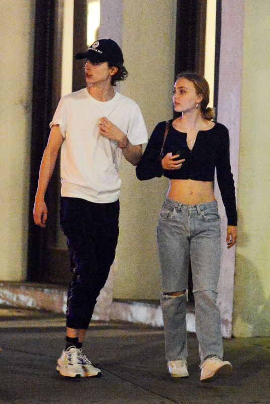LILY-ROSE DEPP and Timothee Chalamet Out in New York 09/23/2019