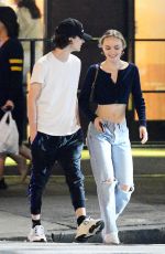 LILY-ROSE DEPP and Timothee Chalamet Out in New York 09/23/2019