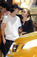 LILY-ROSE DEPP and Timothee Chalamet Out in New York 09/23/2019