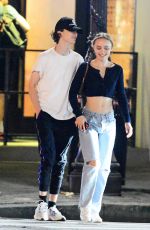 LILY-ROSE DEPP and Timothee Chalamet Out in New York 09/23/2019
