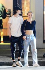 LILY-ROSE DEPP and Timothee Chalamet Out in New York 09/23/2019