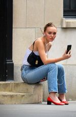 LILY-ROSE DEPP Out in New York 09/16/2019