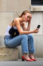 LILY-ROSE DEPP Out in New York 09/16/2019
