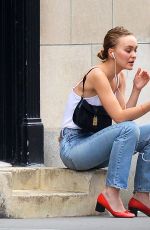LILY-ROSE DEPP Out in New York 09/16/2019