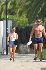 LOUISE THOMPSON Out on Vacation in Ibiza 09/18/2019