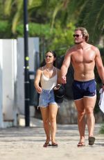 LOUISE THOMPSON Out on Vacation in Ibiza 09/18/2019