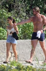 LOUISE THOMPSON Out on Vacation in Ibiza 09/18/2019