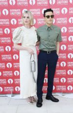 LUCY BOYNTON and Rami Malek at Miumiu Photocall at 2019 Venice Film Festival 09/01/2019