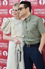 LUCY BOYNTON and Rami Malek at Miumiu Photocall at 2019 Venice Film Festival 09/01/2019
