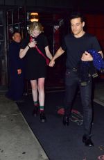 LUCY BOYNTON and Rami Malek Leaves Bowery Hotel in New York 09/28/2019
