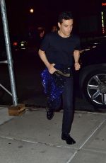 LUCY BOYNTON and Rami Malek Leaves Bowery Hotel in New York 09/28/2019