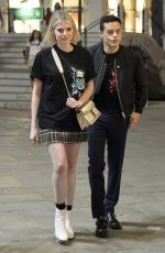 LUCY BOYNTON and Rami Malek Out and About in Venice 09/03/2019