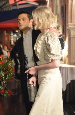 LUCY BOYNTON and Rami Malek Out for Dinner in Venice 09/01/2019