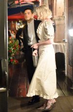 LUCY BOYNTON and Rami Malek Out for Dinner in Venice 09/01/2019