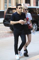 LUCY BOYNTON and Rami Malek Out in New York 09/26/2019