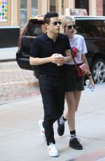 LUCY BOYNTON and Rami Malek Out in New York 09/26/2019