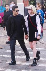 LUCY BOYNTON and Rami Malek Out in New York 09/27/2019