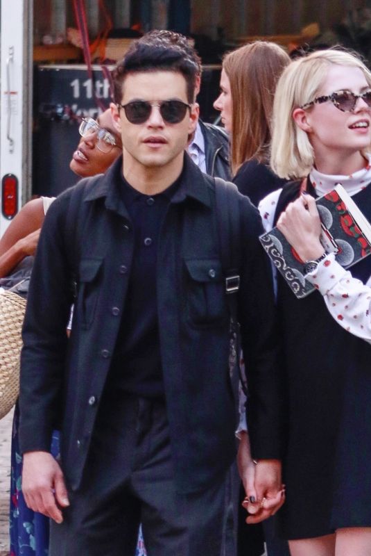 LUCY BOYNTON and Rami Malek Out in New York 09/27/2019