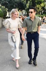 LUCY BOYNTON and Rami Malek Out in Venice 09/01/2019
