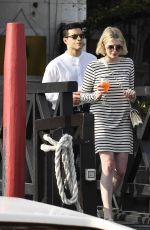 LUCY BOYNTON and Rami Malek Out in Venice 09/03/2019