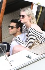 LUCY BOYNTON and Rami Malek Out in Venice 09/03/2019