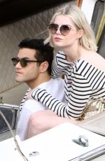 LUCY BOYNTON and Rami Malek Out in Venice 09/03/2019