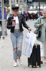 LUCY FALLON and KATIE MCGLYNN Arrives at a Train to London 09/09/2019