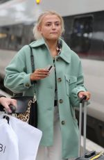 LUCY FALLON and KATIE MCGLYNN Arrives at a Train to London 09/09/2019